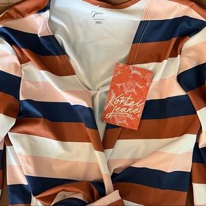 Kortni Jeane Four Stripe Rash Guard